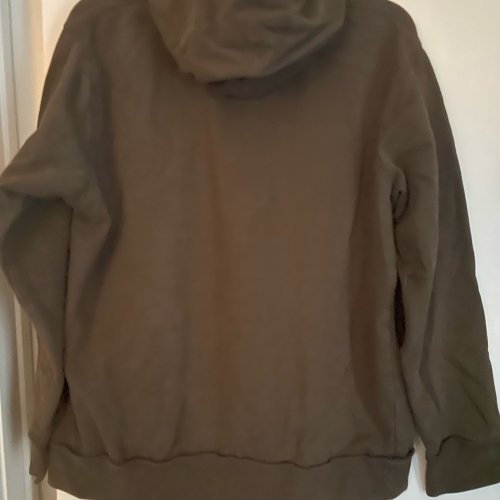 Lost Surf Skater Cotton Zip Up Sweatshirt Hoodie Full Zip Brown/Blue - Picture 2 of 9